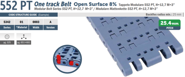 552 PT One track Belt - Catena
