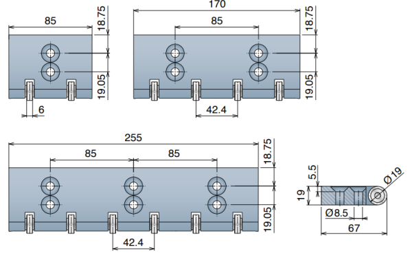 521 Series-NoseBar with Bearings