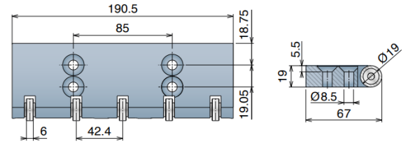 522 HD Series-NoseBar with Bearings