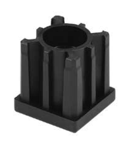 416 - Threaded bushings for square tubes