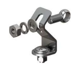 398 Stainless steel adjustable head -large